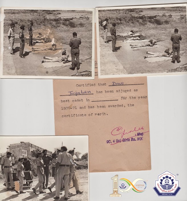 Jayaben in National Cadet Corps (NCC),Chandigarh