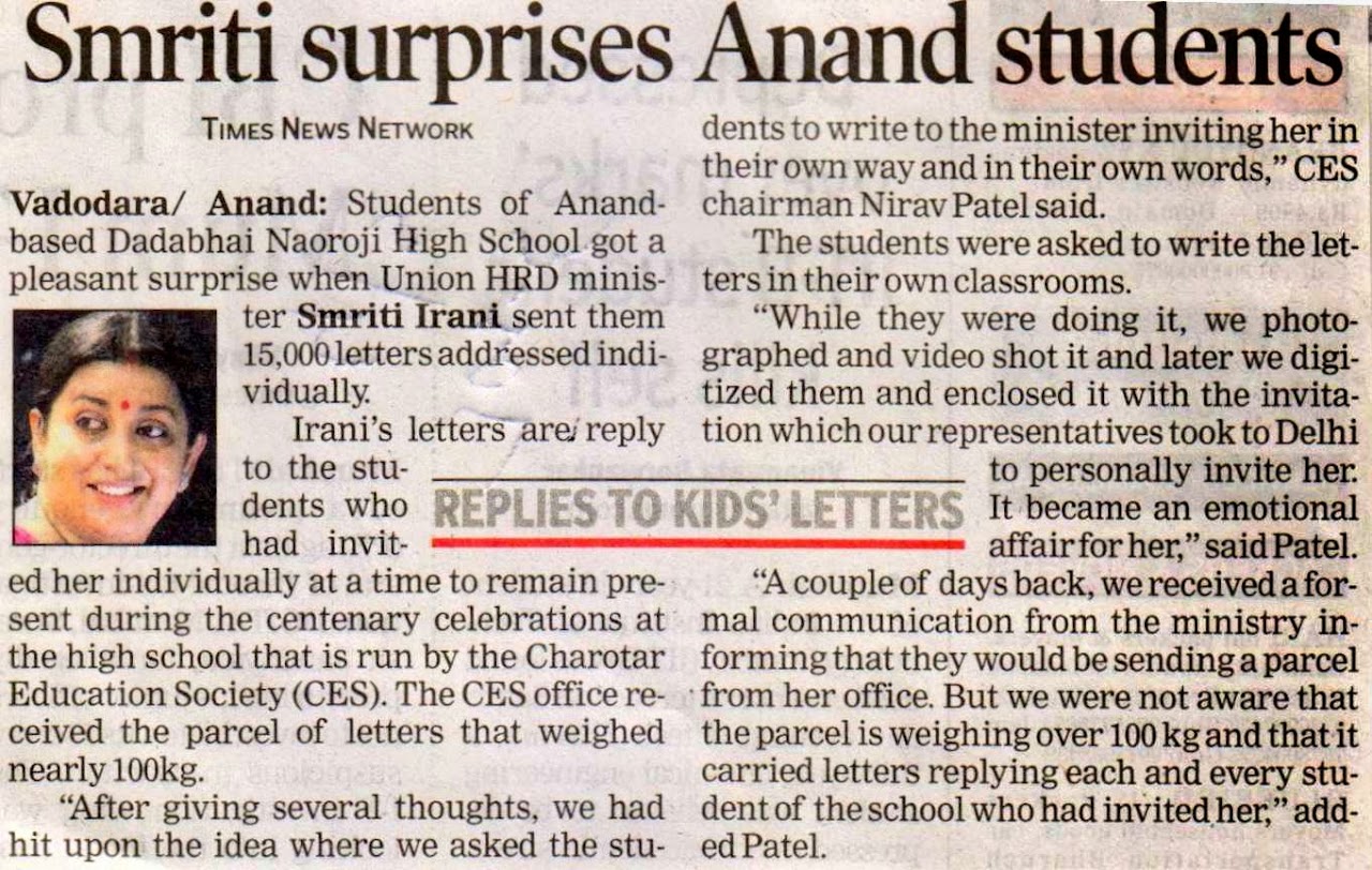 Media Coverage in Times of India
